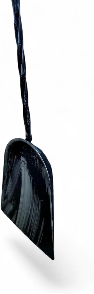 Paletta per Cenere con Manico Extra Lungo, Nero, 80 cm Lunghezza Totale, 60 cm Lunghezza Manico, 20 cm Lunghezza Paletta