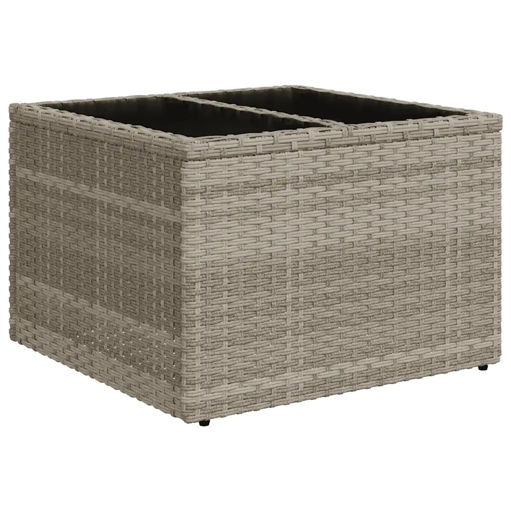 Set Divano da Giardino 8pz con Cuscini Grigio Chiaro Polyrattan 3222341