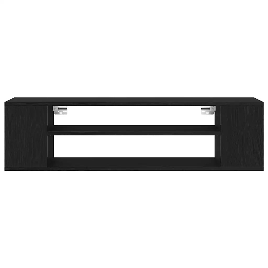 Mobile TV | Armadietto TV | Mobile Porta TV Rovere Nero 100 x 30 x 26,5 cm Legno multistrato