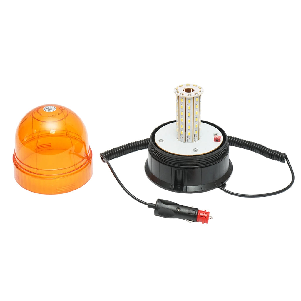 Faro rotante a LED 12-24V con 3 funzioni e base magnetica IP65
