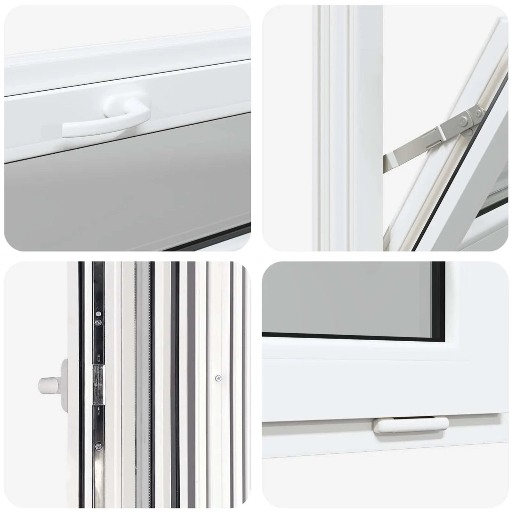 Finestra per Soffitta RISOR 100 x 40 cm PVC e Vetro Bianco 42052411
