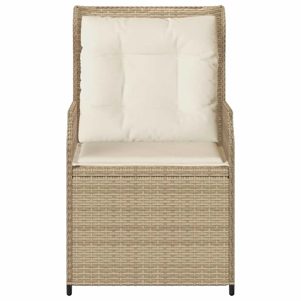 Panchina da giardino 2 pcs Beige polyrattan 3394489
