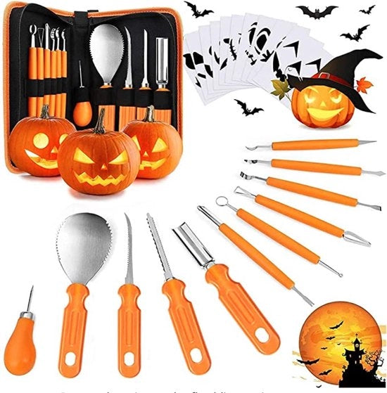 Strumento per tagliare zucche per Halloween con tas di conservazione