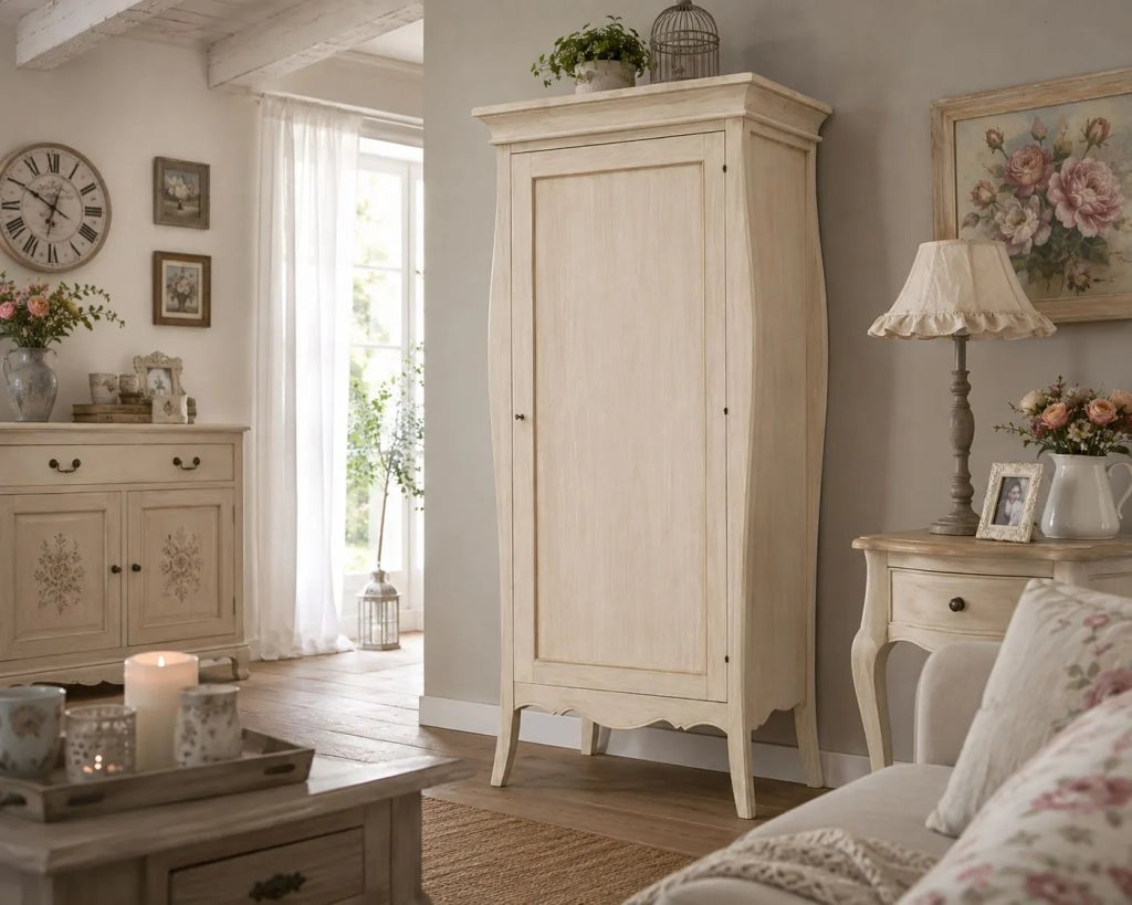 Armadio classico 1 porta legno grezzo 93x64x213 (3083) - Mobili 2G