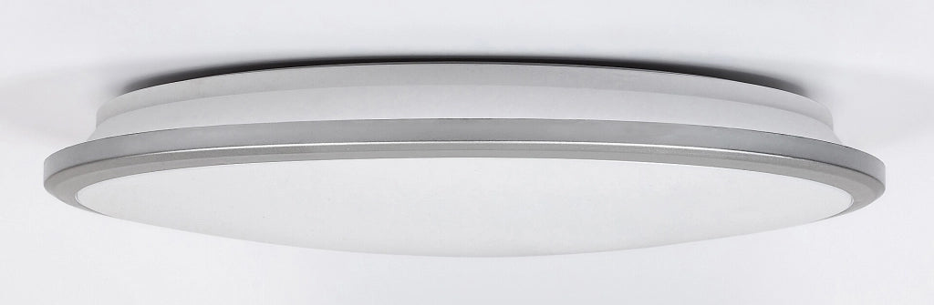 Plafoniera LED tonda 38cm 24W argento Rabalux Engon
