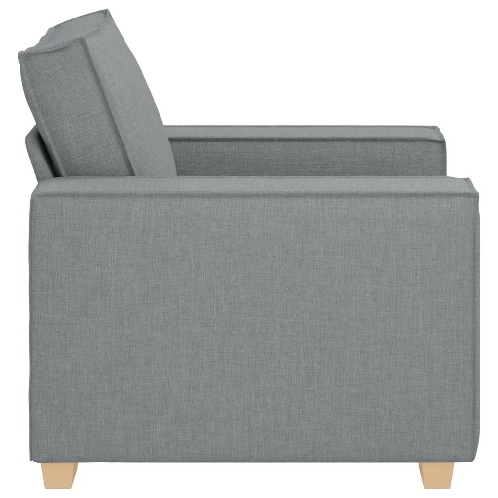 Poltrona-Divano Sedia-Sofa-Divanetto Grigio Chiaro 60 cm Tessuto
