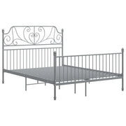 Giroletto senza Materasso Grigio in Metallo 140x200 cm 324852