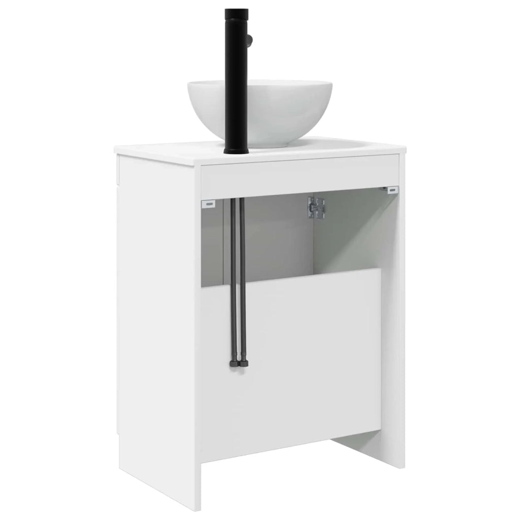 Mobile da bagno con lavabo Bianco Lucido 54 x 35 x 83 cm 890142