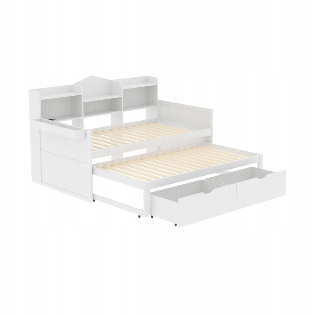 Sof?? letto pieghevole - Xylo - 90x190 - Bianco - USB