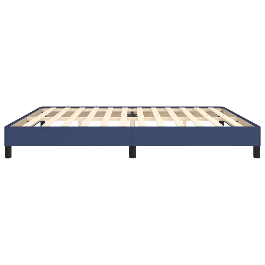 Letto matrimoniale | Letto per adulti | Giroletto senza Materasso Blu 200x200 cm in Tessuto