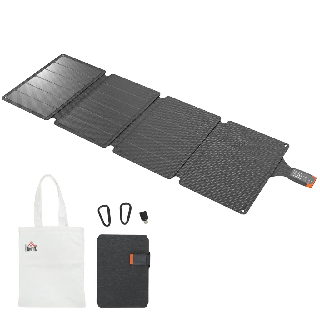 Caricabatteria Solare Pieghevole 36W ¨C Xylo ¨C Tipo-C, Impermeabile IP67, ETFE, Grigio