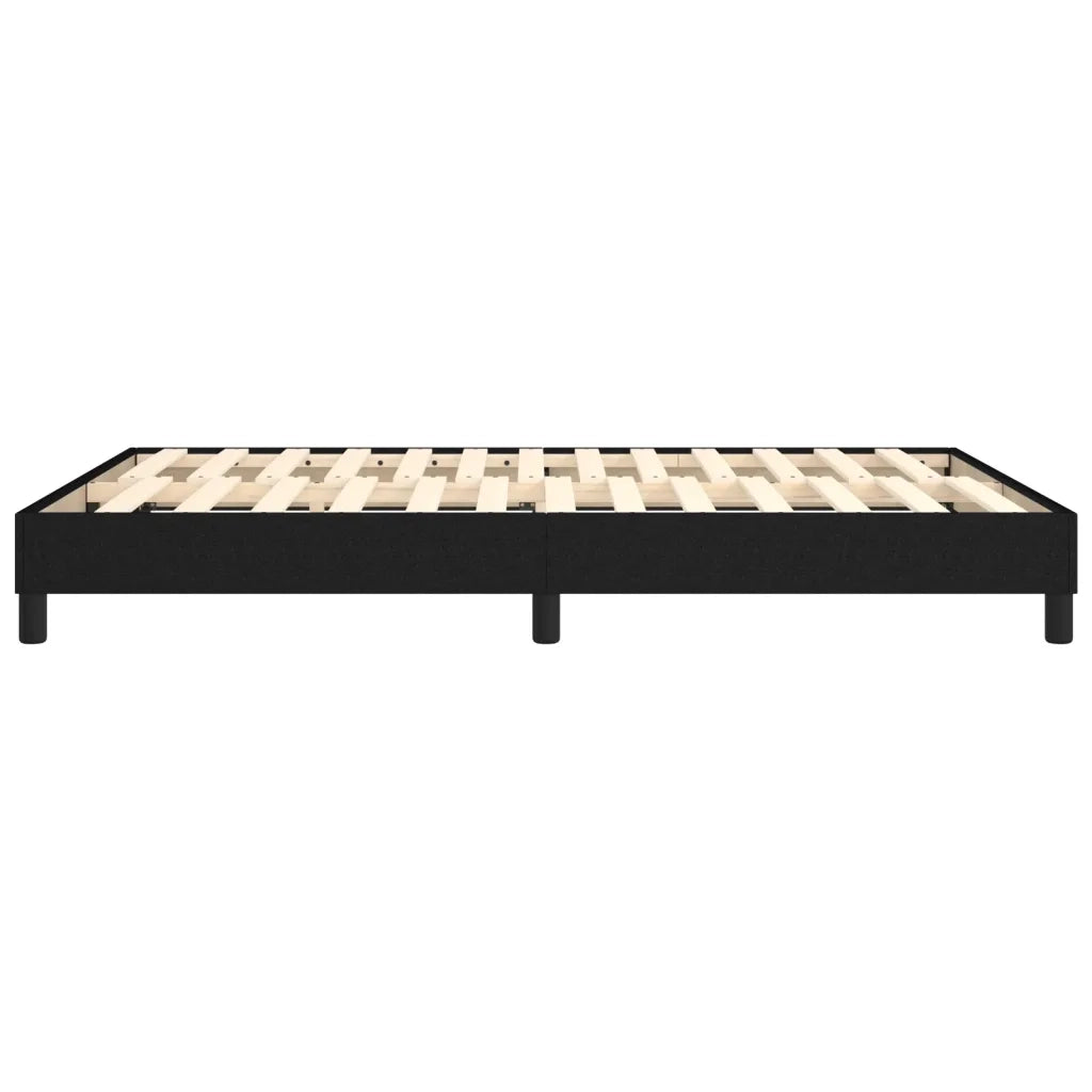 Struttura Letto a Rete a Molle Nero 140x190 cm in Tessuto 3120510