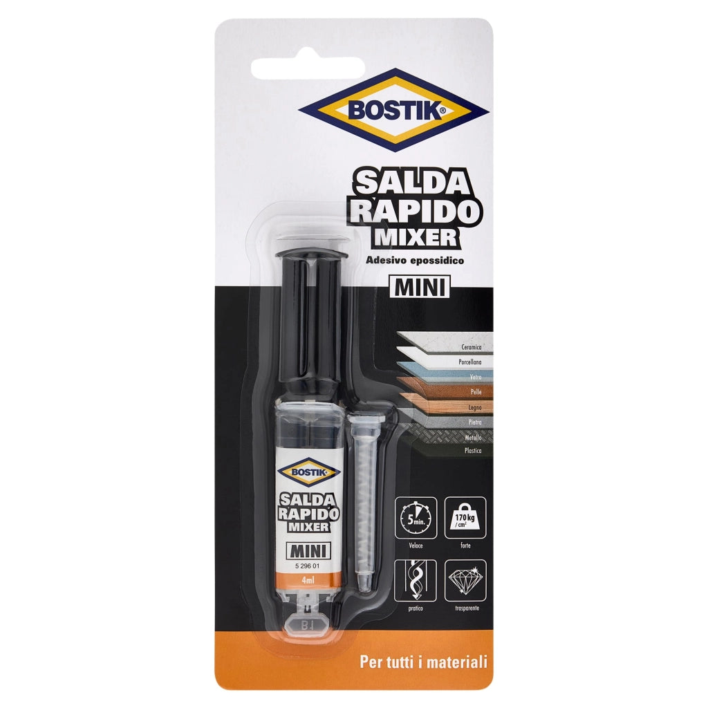 Bostik Salda Rapido Mixer Mini 4 ml 6 Pezzi