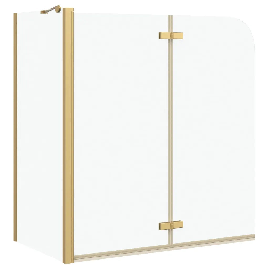 Involucro Doccia Oro 120 x 68 x 130 cm Vetro ESG e Alluminio CFW1017139