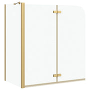 Involucro Doccia Oro 120 x 68 x 130 cm Vetro ESG e Alluminio CFW1017139
