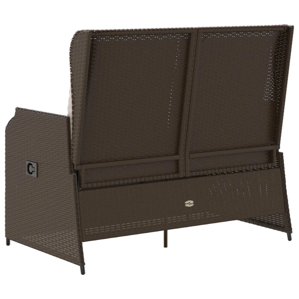 Panchina da giardino Marrone polyrattan 3394459