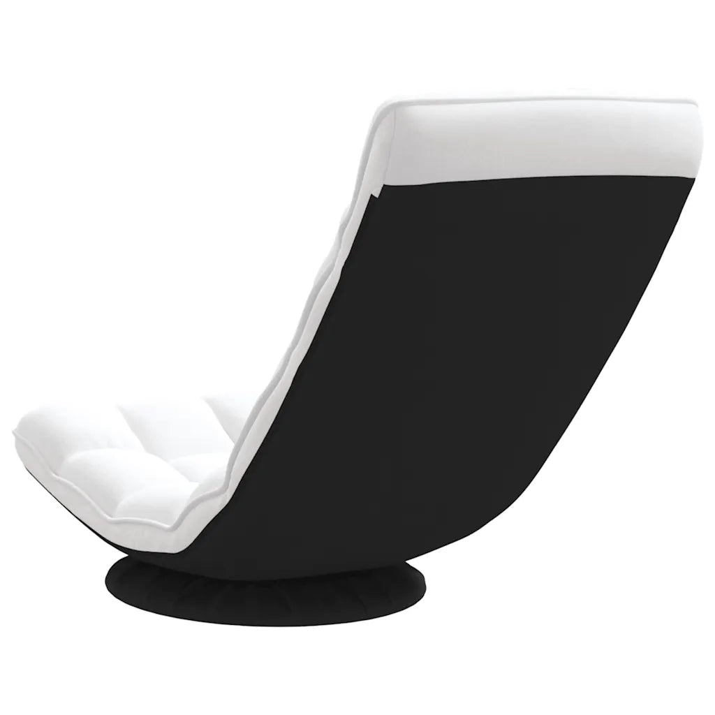 Sedia da Terra Girevole Bianco 70x51x79 cm in Tessuto