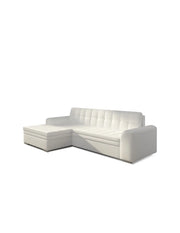 Divano angolare convertibile CONFORTO 4 posti bianco – angolo sinistro