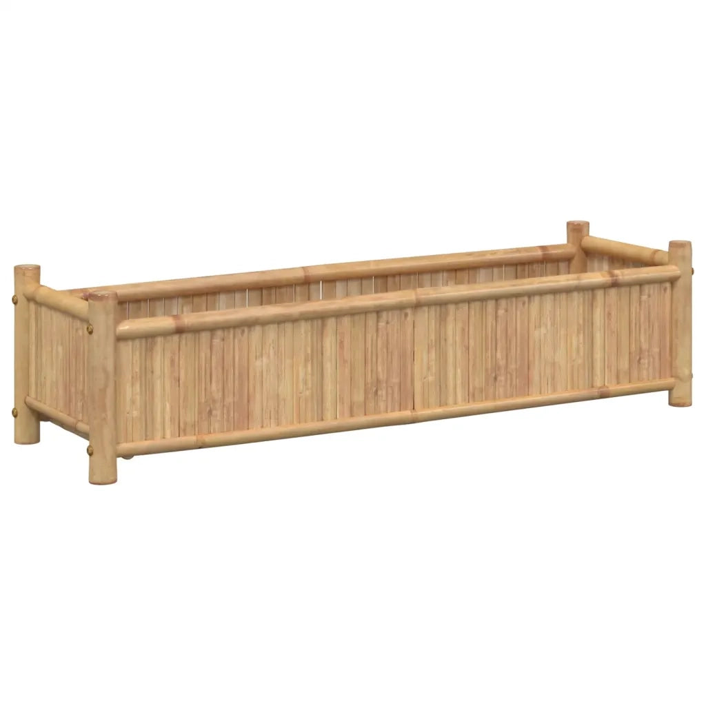Fioriera-Vaso-Contenitore per Piante 100x30x25 cm in Bamb¨´