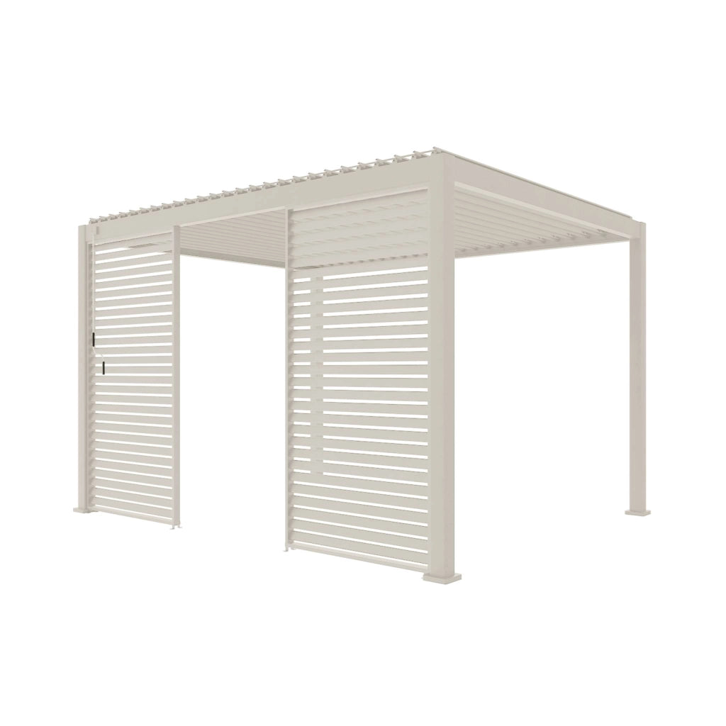Persiana in alluminio da 1.3m per pergola a lamelle triomphe, beige