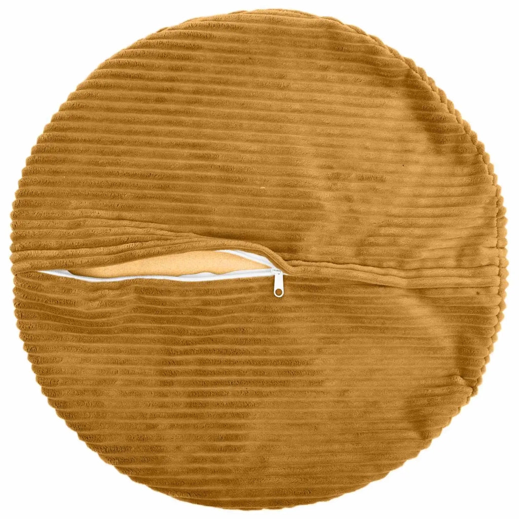 Federa 2 pcs HEERLEN Giallo Ø 40 cm corduroy 922283