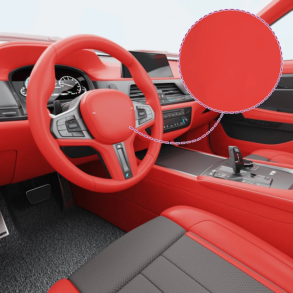 Pellicole per Auto 2 pz Rosso Opaco 100x150cm + 50x150cm CFW1067560