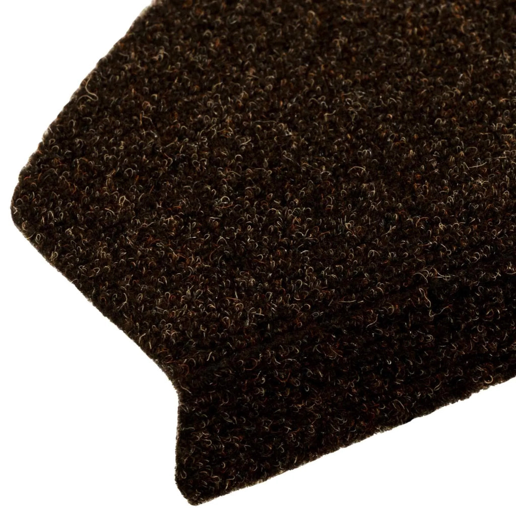 Tappetini per scale autoadesivi Semicircolare 15 pz | Gradini per Scale Marrone