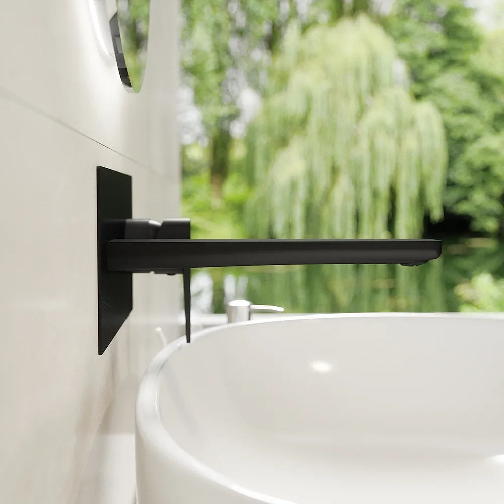 Miscelatore lavabo ad incasso nero opaco | Jane