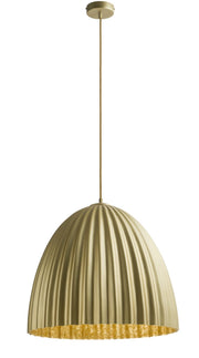 Lampada sospesa Telma oro ondulata Ø50 E27 Sigma Lighting