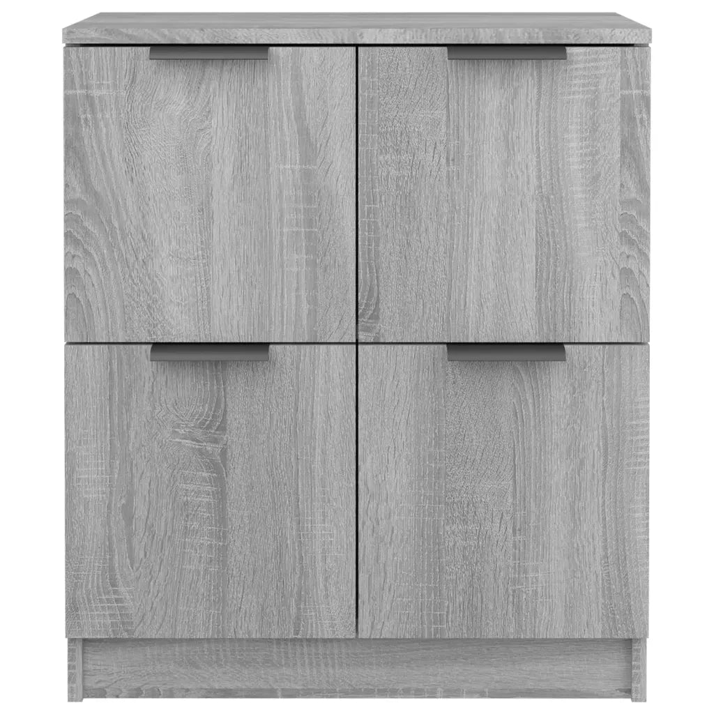 Credenze 2 pz Grigio Sonoma 60x30x70 cm in Legno Multistrato 3115810