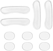Kit di assorbitori per tamburi a forma ovale e a forma di striscia - 10 pezzi - Pads in gel di silice - Assorbitori di rumore - Pads lavabili - Materiale morbido - Pads per tamburi