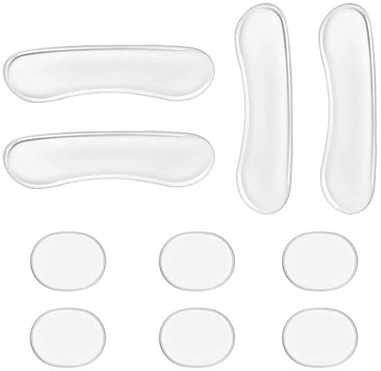 Kit di assorbitori per tamburi a forma ovale e a forma di striscia - 10 pezzi - Pads in gel di silice - Assorbitori di rumore - Pads lavabili - Materiale morbido - Pads per tamburi