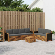 Set divani 8 pz Legno di Acacia Massello 3384103