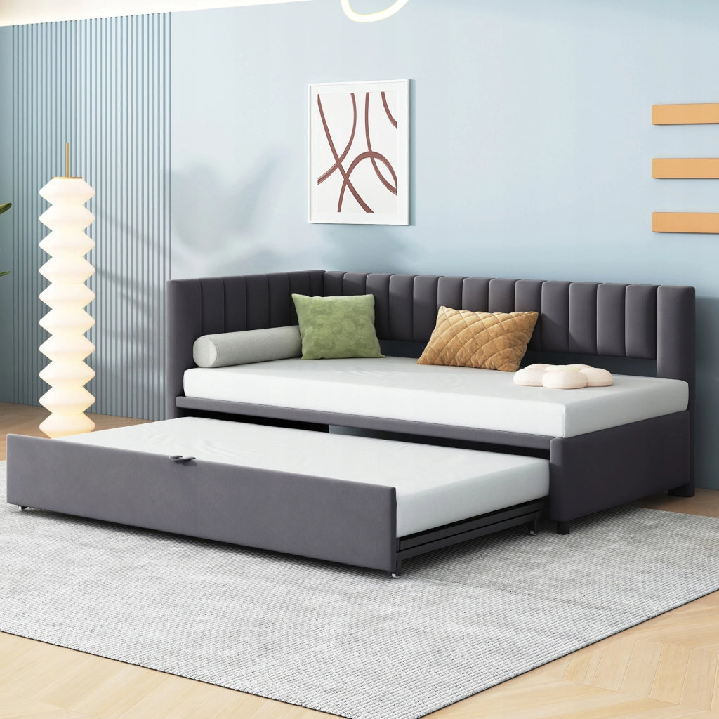Divano letto angolare - Xylo - 90/180x200 - Grigio
