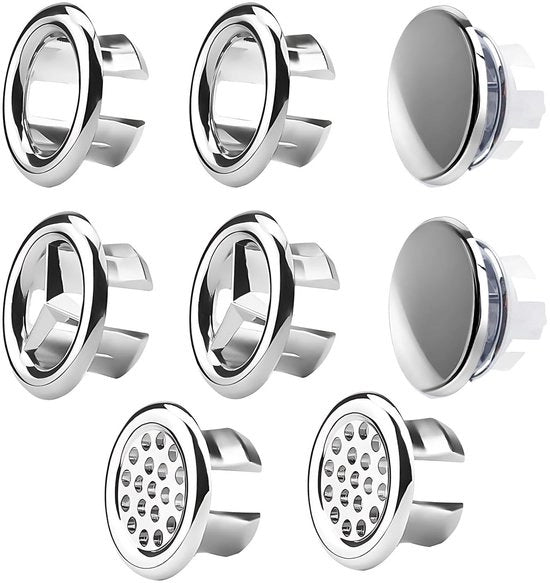 Set di coperture per vasca da bagno - 8 pezzi - per vasca da bagno o cucina - copertura per vasca da bagno - alta qualità in plastica - duraturo - per vasca da bagno con scarico