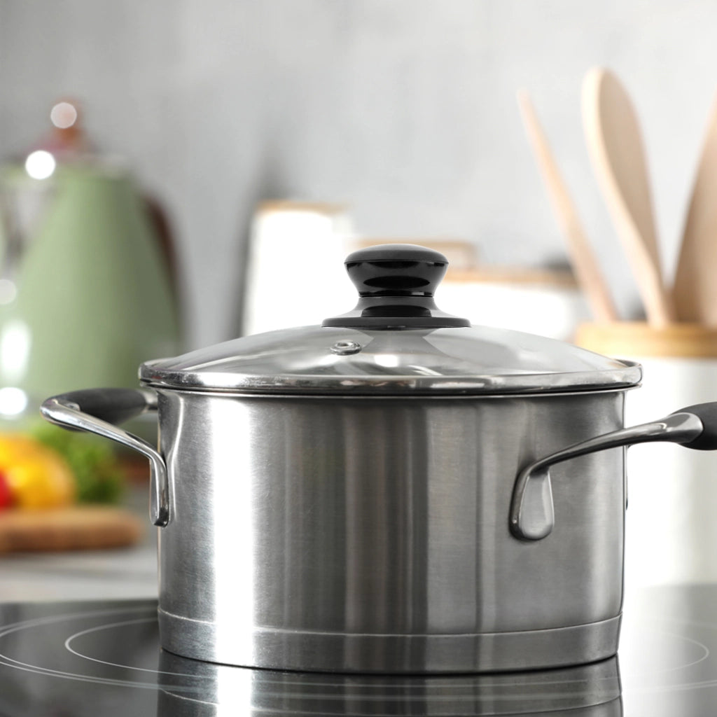 Coperchio in vetro KADAX da 14 cm, universale, resistente al calore, per pentole e padelle.