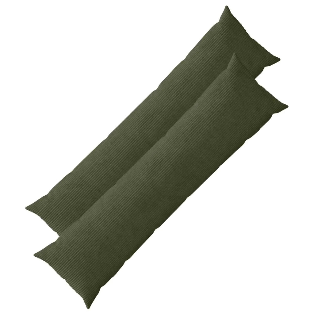 Federa 2 pcs HEERLEN Verde 40 x 145 cm corduroy 908904