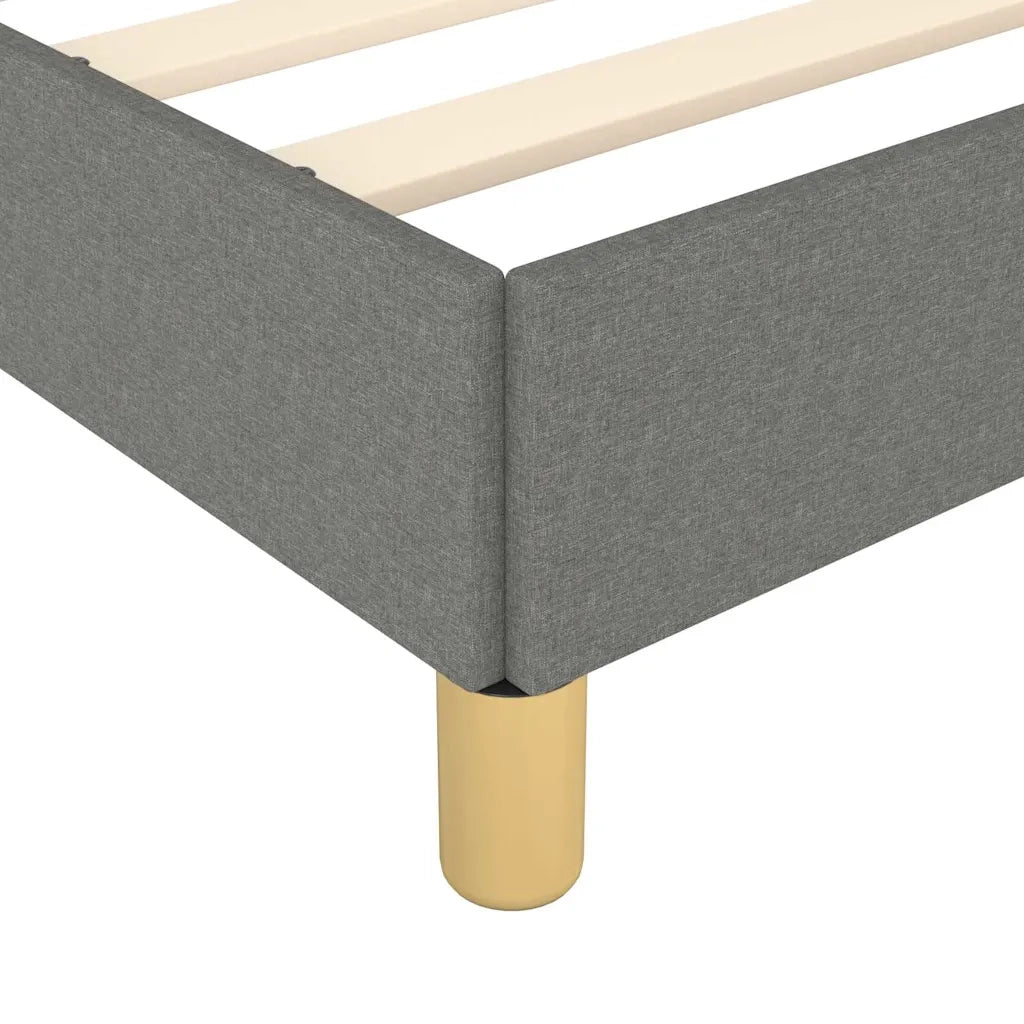 Giroletto senza Materasso Grigio Scuro 80x200 cm Tessuto 346771