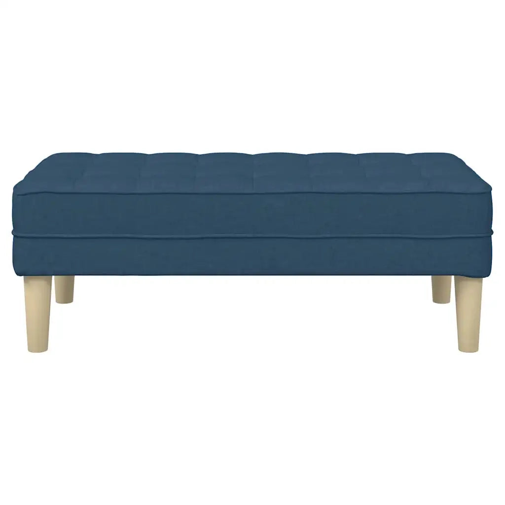 panchina con cuscino Blu 113 x 57 x 39 cm Tessuto 42001942