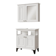 Vicco Set di mobili da bagno Bianco 2 parti