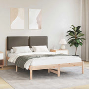 Letto con Testiera Rivestita-Struttura Letto con Testiera Talpa 140 x 190 cm Pino massello 239658