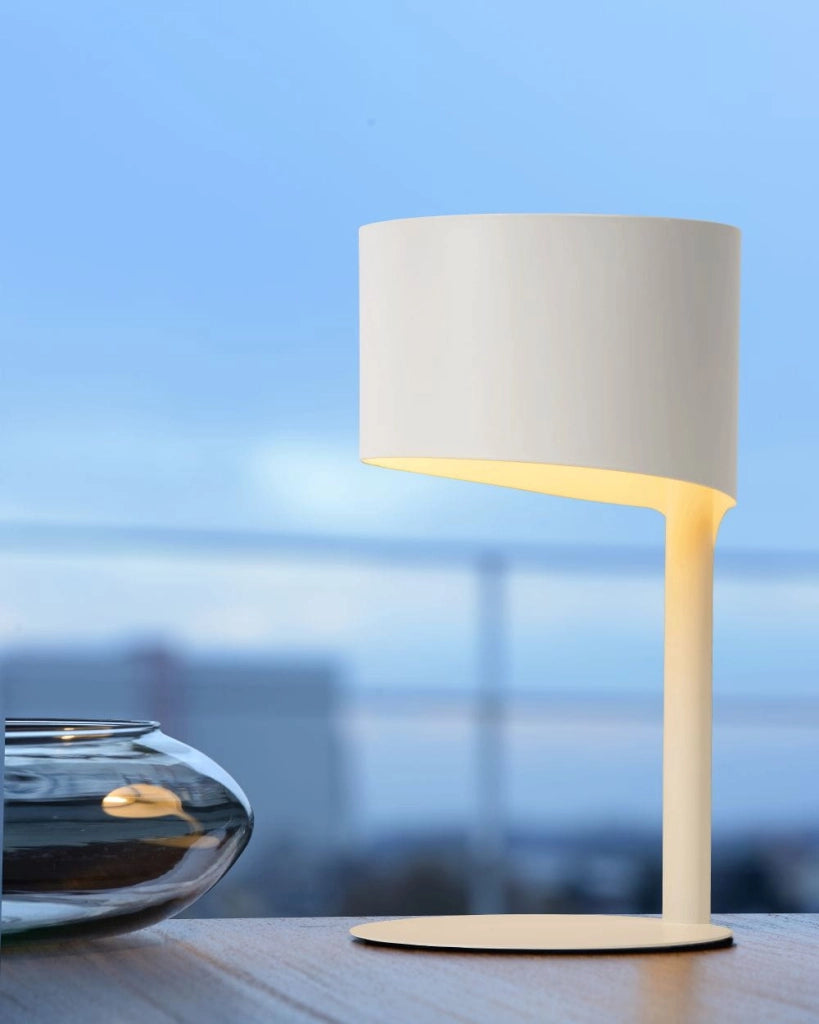 Lampada da tavolo Lucide Knulle bianca E14 40W 28,5cm