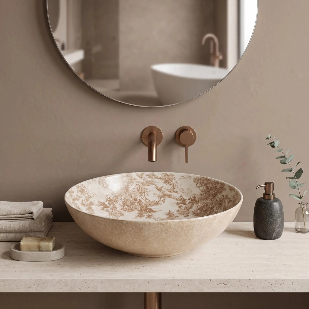 Lavabo Da Appoggio Rea Juliana Brown