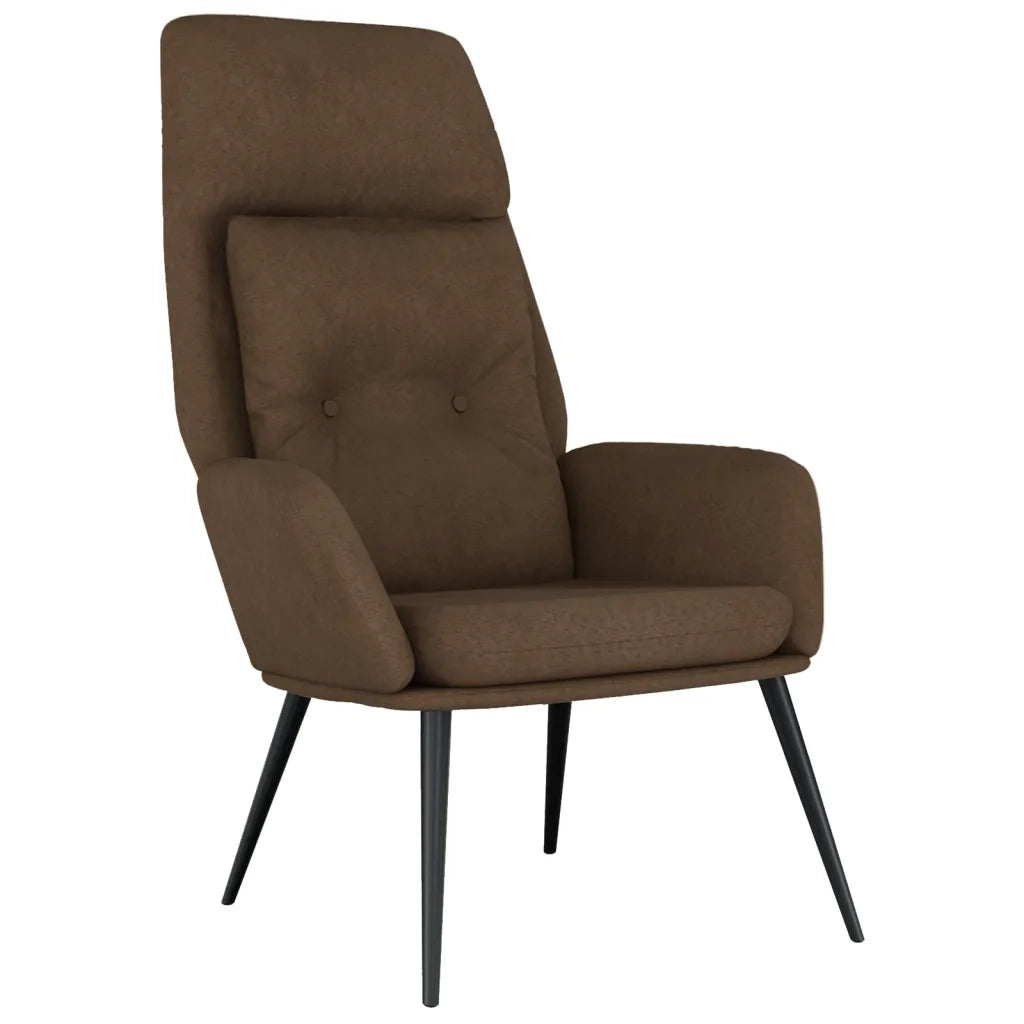 Poltrona Relax Marrone in Similpelle Scamosciata 341279