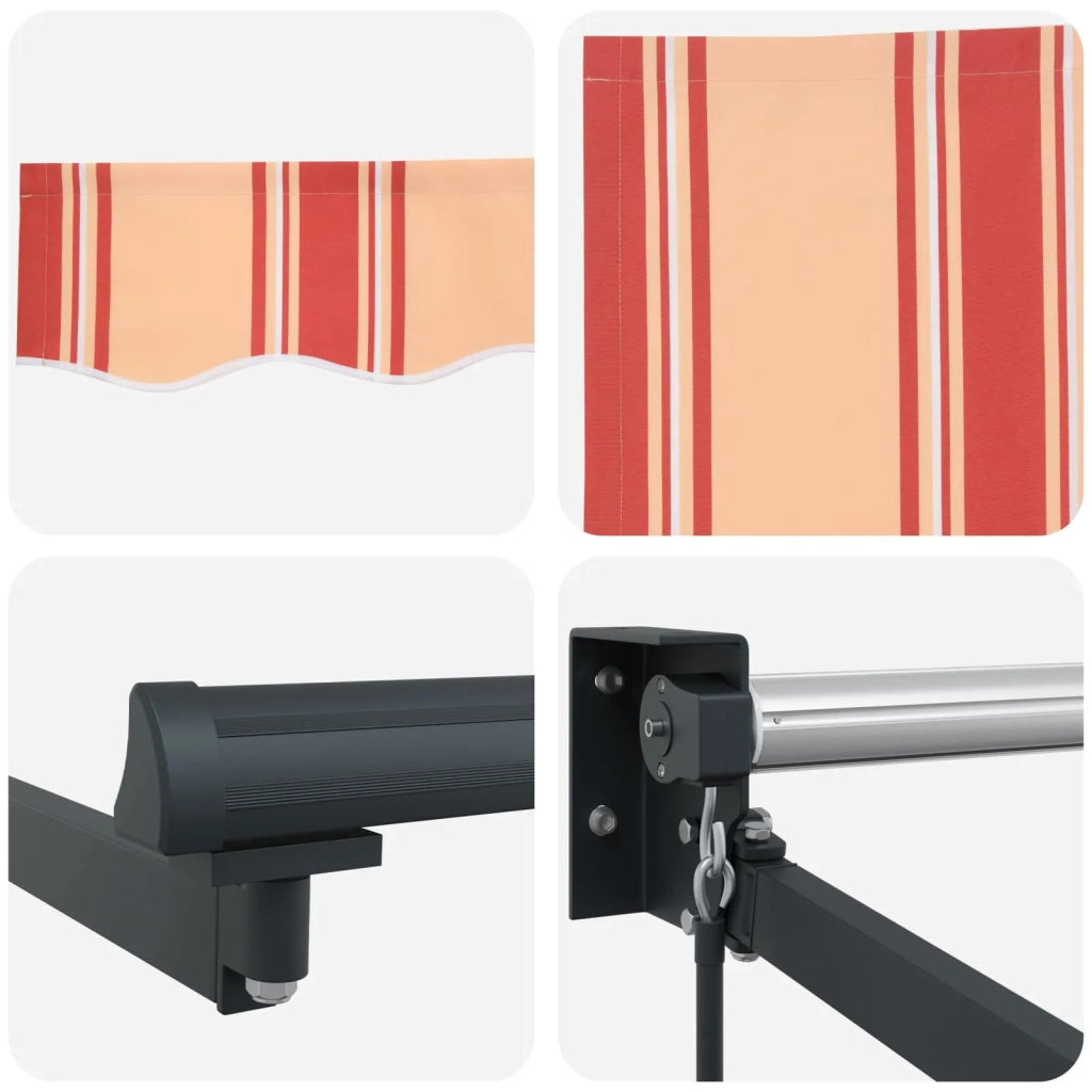 Tenda da Sole Giallo e Arancione 350 x 250 x 165 cm Poliestere 3330259