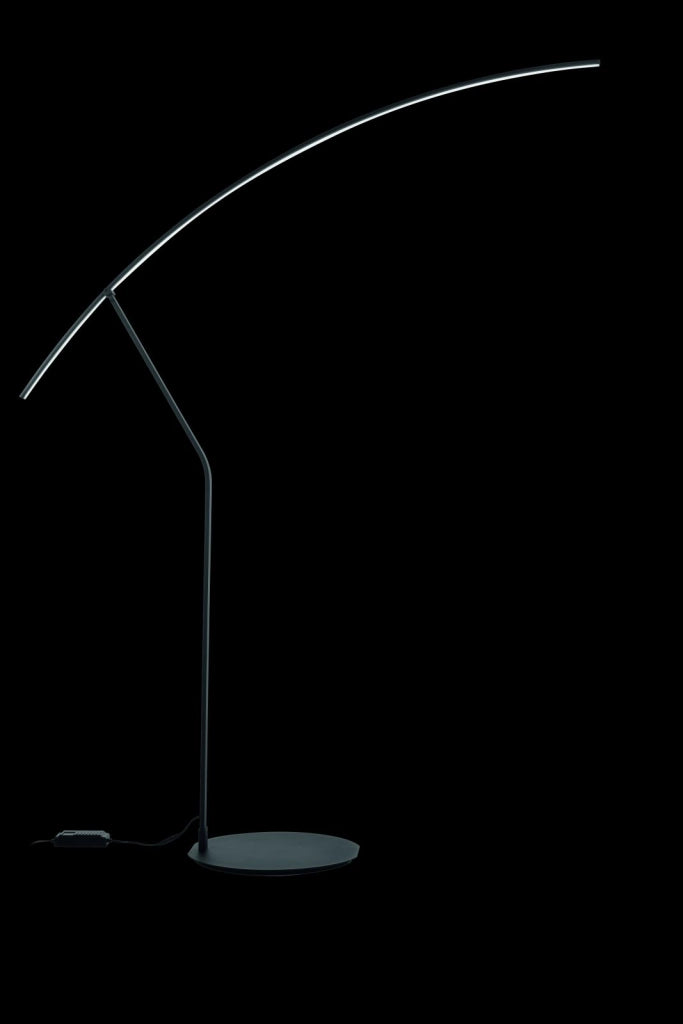 PIANTANA FOLAGA NERO LED 1230LM 3000K 30W DIMMERABILE H.190CM L.146CM