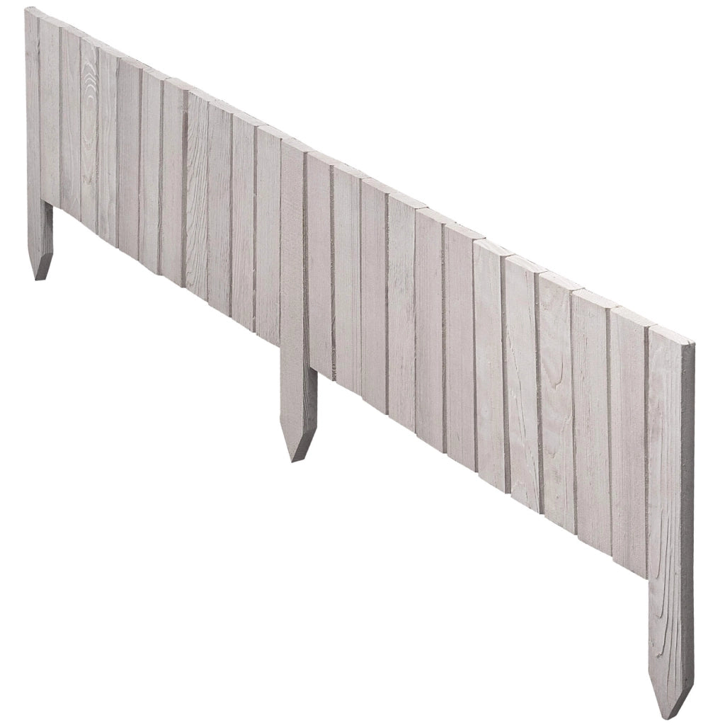 Recinzione da giardino in legno KADAX Palisade, infissa nel terreno, colore bianco, 20x116 cm.