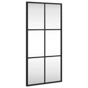 Specchio da Parete | Specchio decorativo Nero 30x60 cm Rettangolare in Ferro