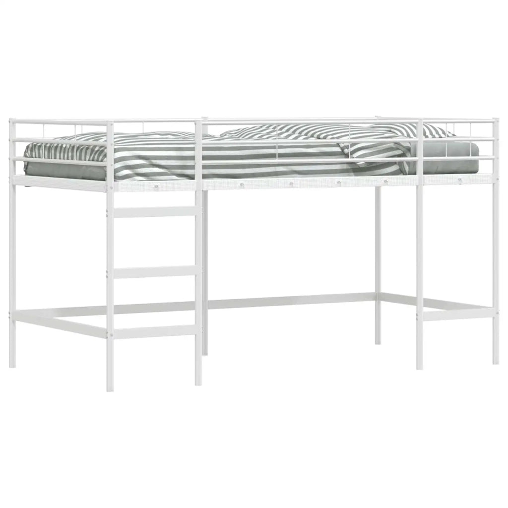 Struttura del letto loft per bambini Bianco 90 x 200 cm Acciaio