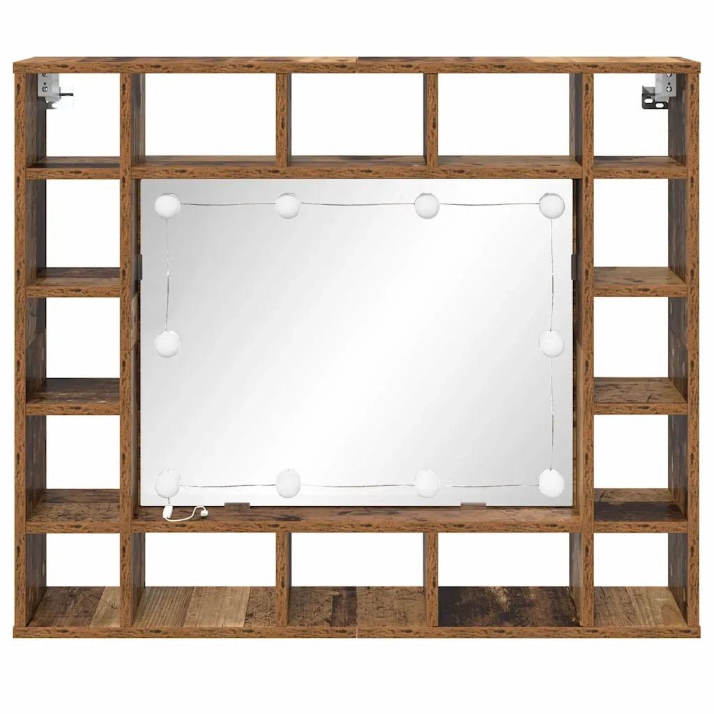 Mobiletto per specchio Legno vecchio 91 x 15 x 76,5 cm 879456